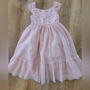 H&M Blush Lace Kids Formal Dress